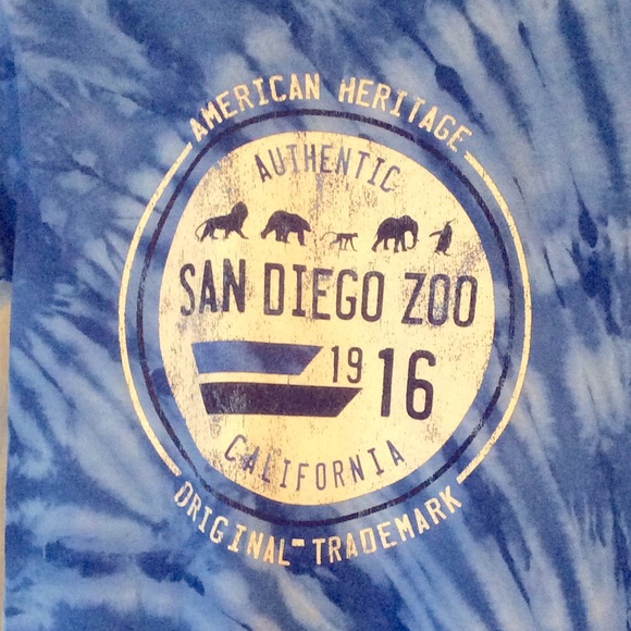 Delta Other - Tie Dye Tee, San Diego Zoo, California, 1916, NWT